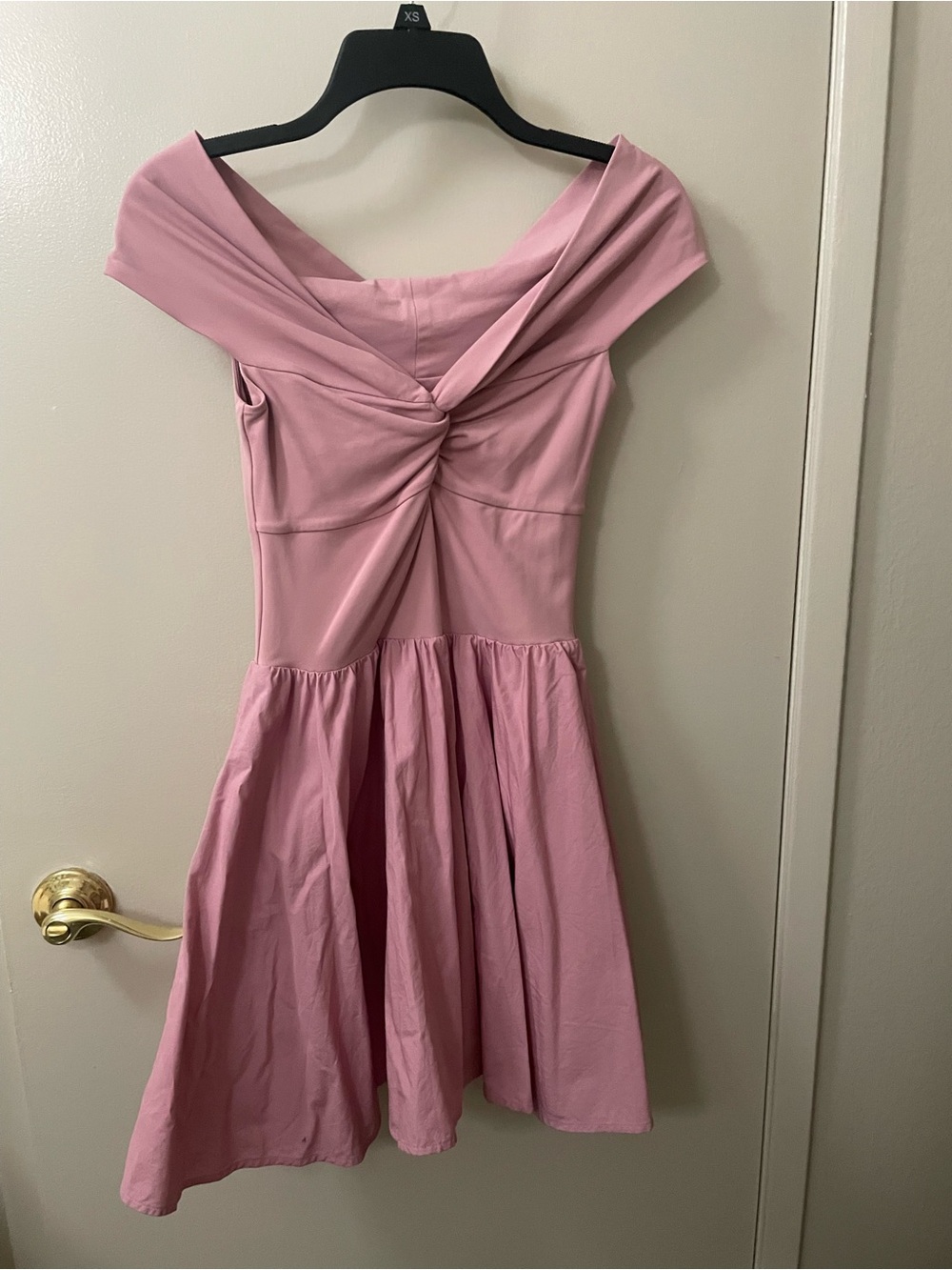 Aritzia Babaton One-Shoulder Twist-Front Pink Dress